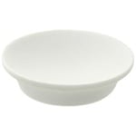 Gedy AU11-02 Round Soap Dish Made From Stone in White Finish